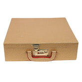 Kuber Industries Wooden Four Rod Bangle Storage Box (Gold) -CTKTC8733